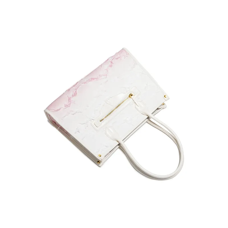 MACKJANICE Polyurethane Handbag Regular Women's Fringe Gradient Pink-4