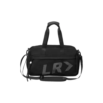 DCLOUD Nylon With Mesh Travel Bag 30L Unisex Black/Grey With Brown