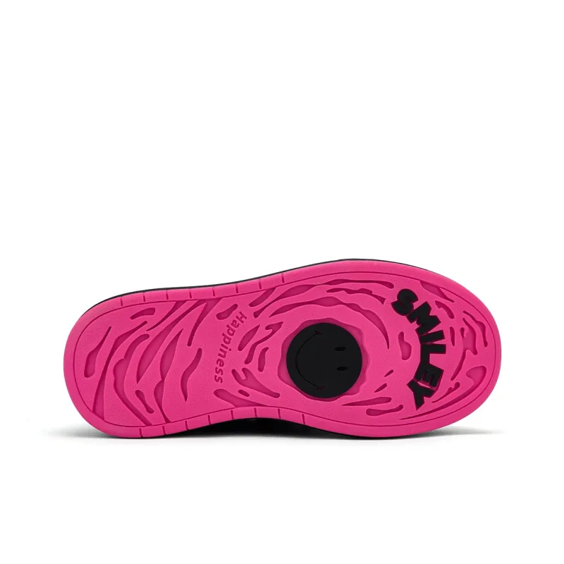 SMILEY White Whale Series Low Top Skateboard Shoes Women's Raspberry Filling-3