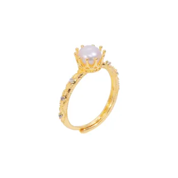 ZHENZHUAOMI Freshwater Pearl Rings Women's