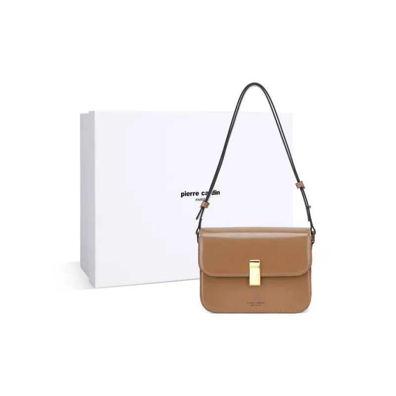 PIERRE CARDIN Classic Crossbody Bag, Shoulder Bag Women's Black/Brown/Ecru-3