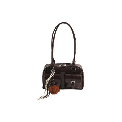 JANE KLAIN Synthetic Leather Shoulder Bag/Handbag Women's Black/Red/Coffee