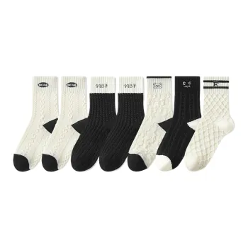 Lan Miao Mid Calf Socks Women's 7 Pack