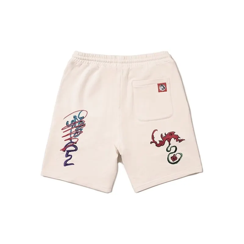 WOOKONG Casual Shorts Unisex Graffiti Embroidery-1