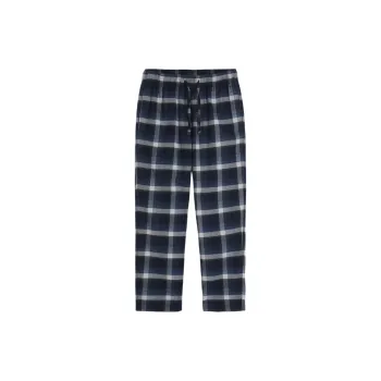 Hollister Pajama Pants Men's Navy Plaid