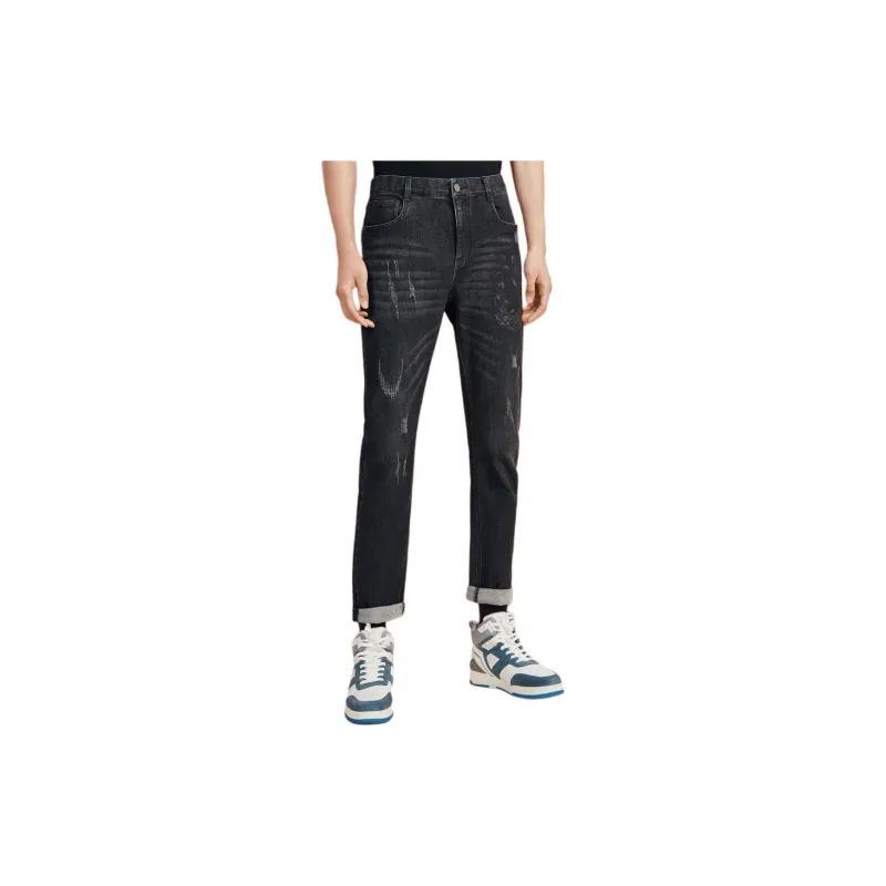 K BOXING Jeans Men Black-1