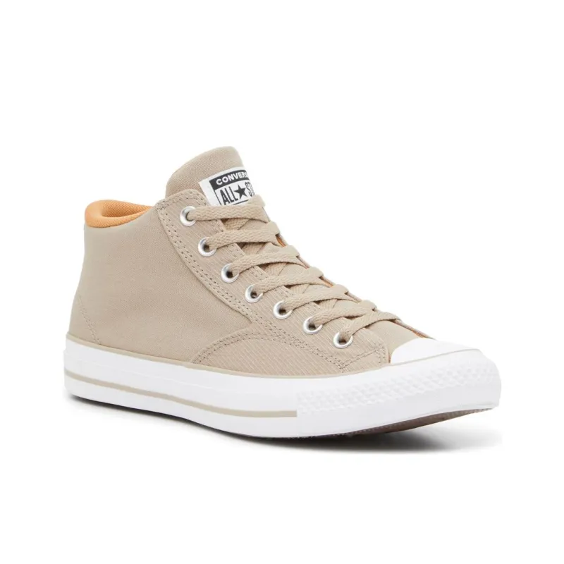 Converse Chuck Taylor All Star Anti Slip Wear Resistant Mid Top Canvas Shoes Unisex Beige-1