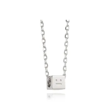 GUDUD Titanium Steel Necklaces Unisex Silver