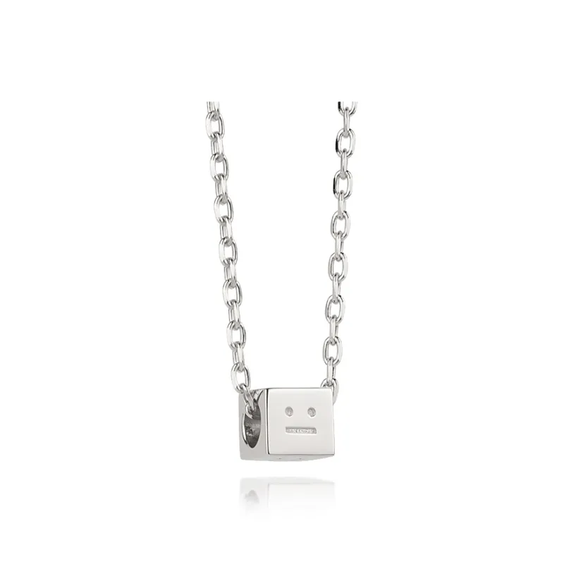GUDUD Titanium Steel Necklaces Unisex Silver-0