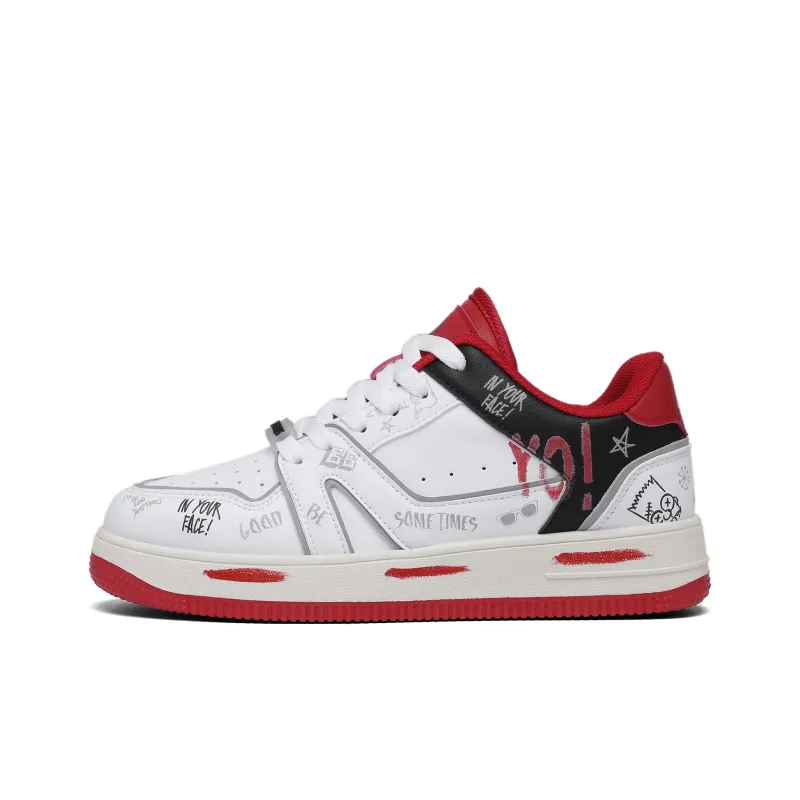 The Simpsons Skateboard Shoes Unisex Low Top Mismatched/White Red/White Black/White-17