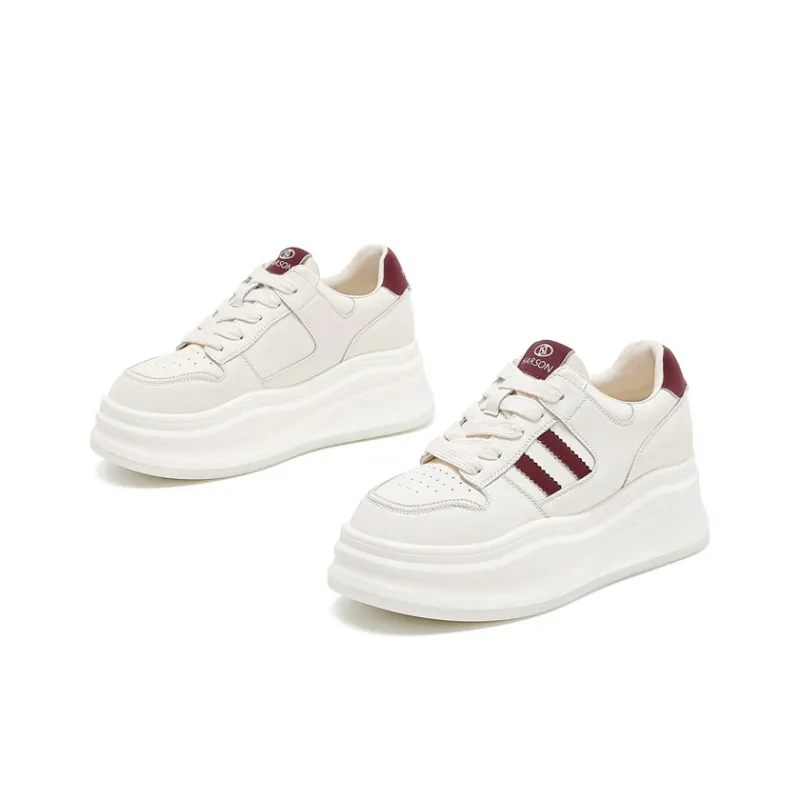 HARSON Anti-Slip And Wear-Resistant Height Increasing Low-Top Casual Shoes Women's-9