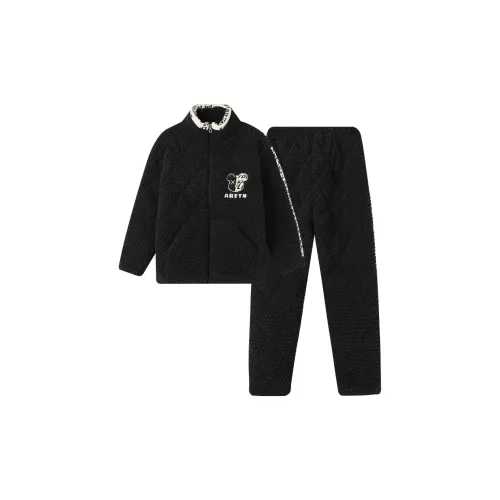 DanceBees Pajama Set Men's Black