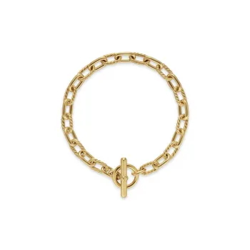 David Yurman 18kt Yellow Gold Toggle Chain Bracelet 5.5mm