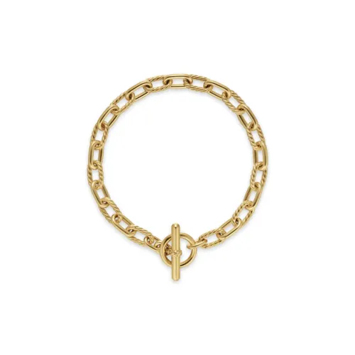 David Yurman 18kt Yellow Gold Toggle Chain Bracelet 5.5mm