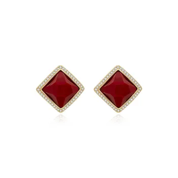 HMZ S925 Silver Stud Stud Earrings Women's