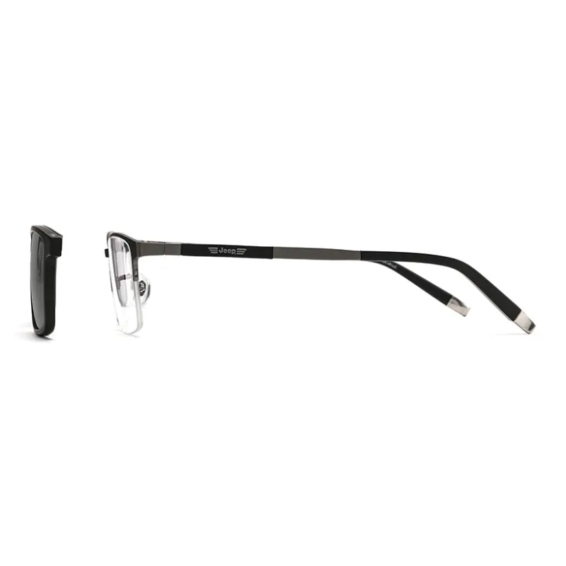 Jeep Titanium Square Sunglasses Men's-2