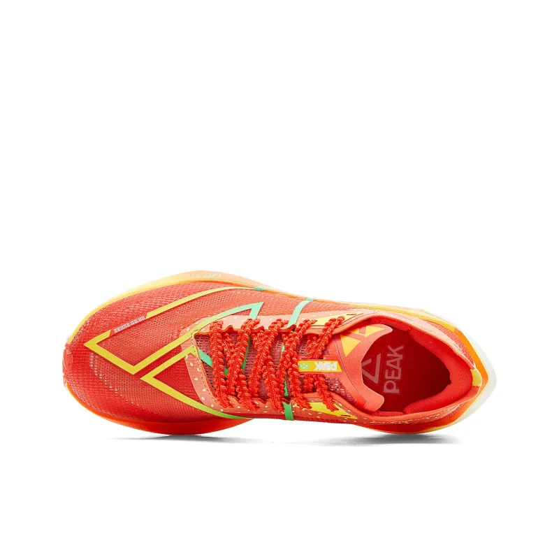 PEAK Cushioning Anti Slip Wear Resistant Coverage Rebound Anti Rollover Low Top Running Shoes Women's Red Orange-3