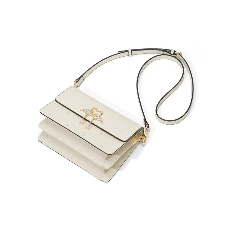 CinvaiKrose Cow Leather With Synthetic Leather Small Square Bag Shoulder Bag Small Size Women's Multicolor-10