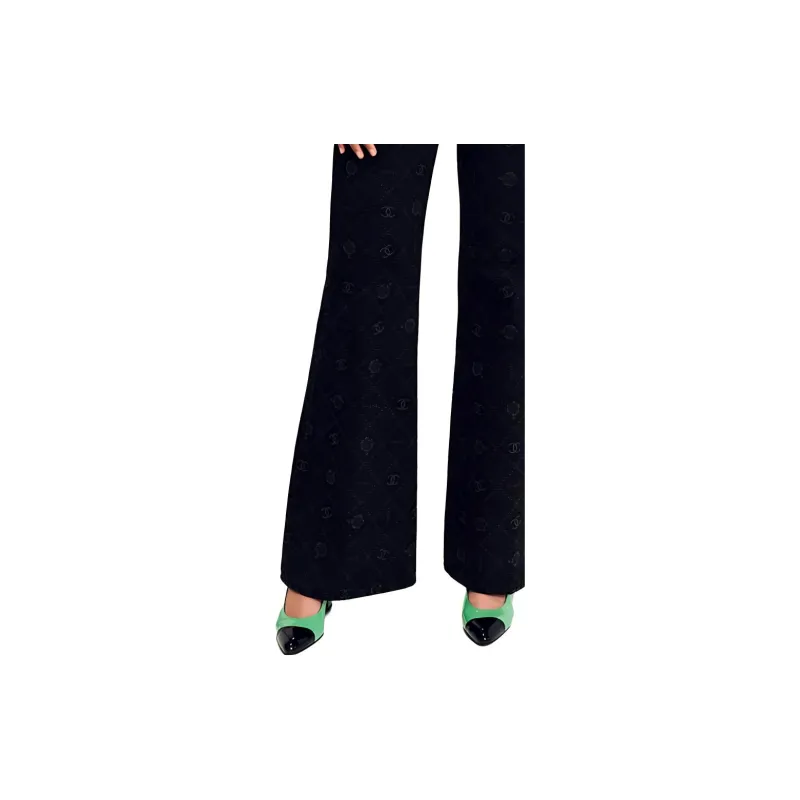CHANEL SS23 Jeans Women's Black-3