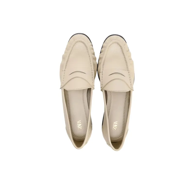ZARA Loafers 2.5cm Women's White-2