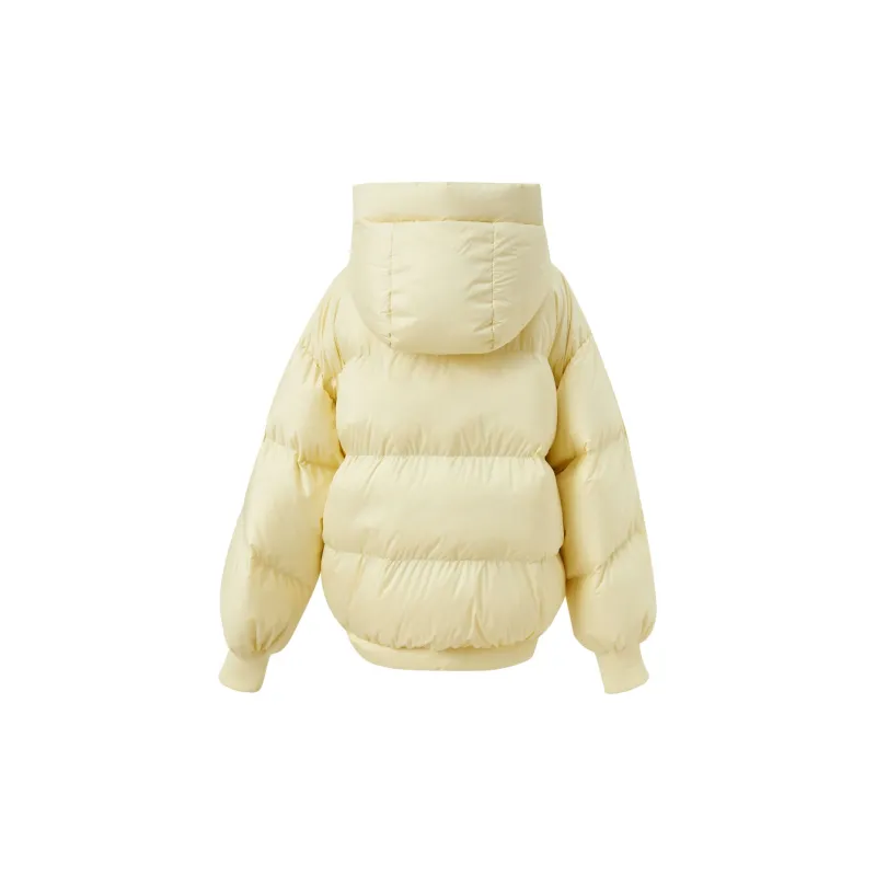 3COLOUR Down Jacket Women's Yellow Cream-1