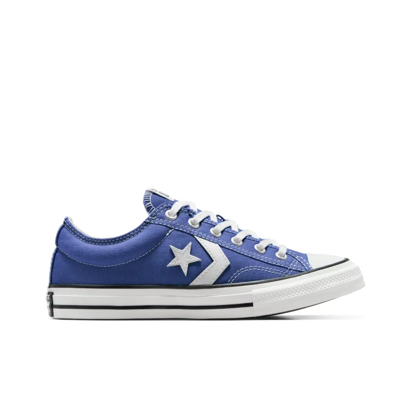 Converse Star Player 76 Anti-Slip Wear-Resistant Low-Top Kids Canvas Shoes Blue White Teenagers-1