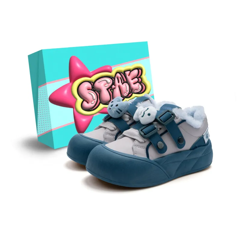 STAE Warm Lightweight Support Height Increasing Low-Top Casual Shoes Women's-1
