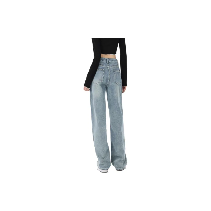 Weixi Jeans Women's Cool Tea Blue-7