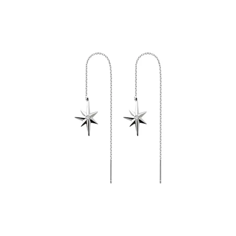 RHODON 925 Sterling Silver Drop Earrings Women's-3
