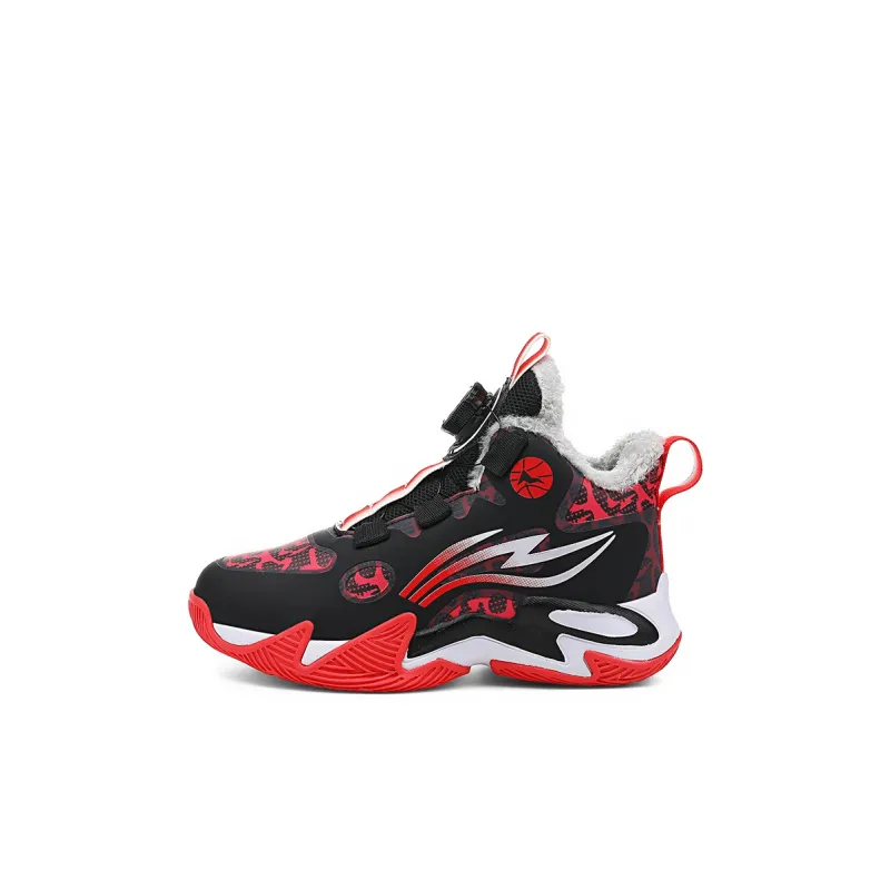 ATONGMU Children's Basketball Shoes Black Red Kids'-0
