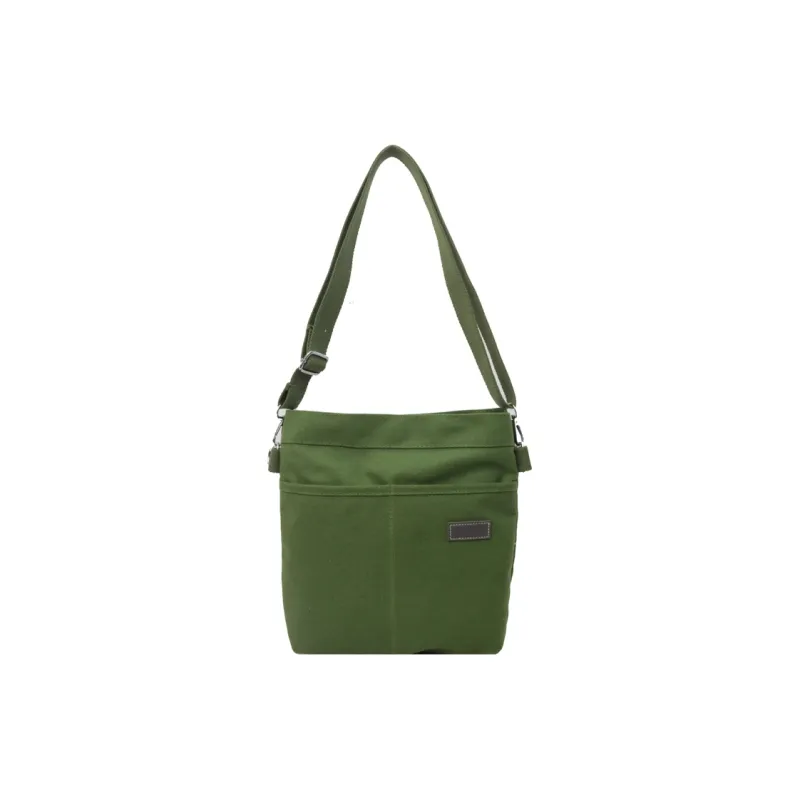 Yalu Canvas Bag, Crossbody Shoulder Bag Regular Women's Black/Ecru/Green/Yellow-5