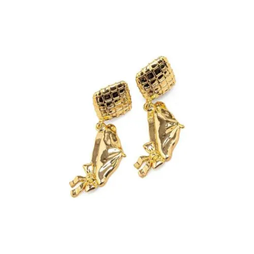 CHANEL 1970 1980 Plated Hat Clip On Costume Earrings