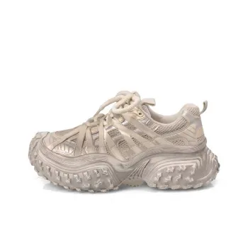 CHERRY&KALIKA Slip Resistant, Abrasion Resistant, Breathable Coverage Low Top Chunky Sneakers Women's