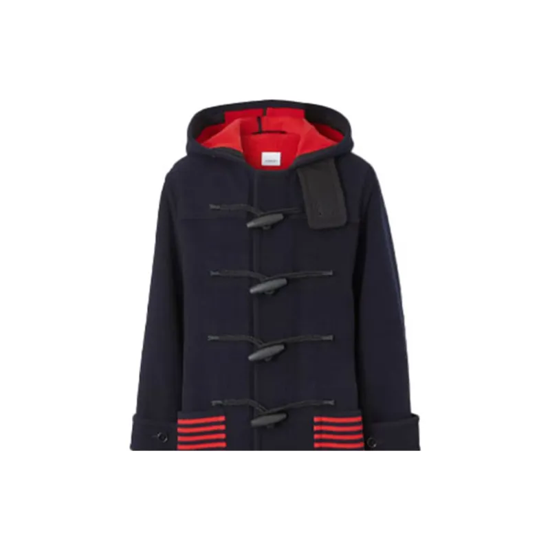Burberry Coats Men's Dark Ink Blue-3