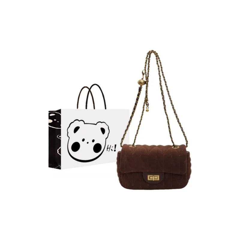 NX DOUGHNUT PU Small Square Bag Shoulder Bag, Crossbody Bag Women's Black/Brown/Coffee-6