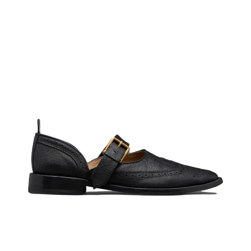 THOM BROWNE D'orsay Buckled Loafers-1