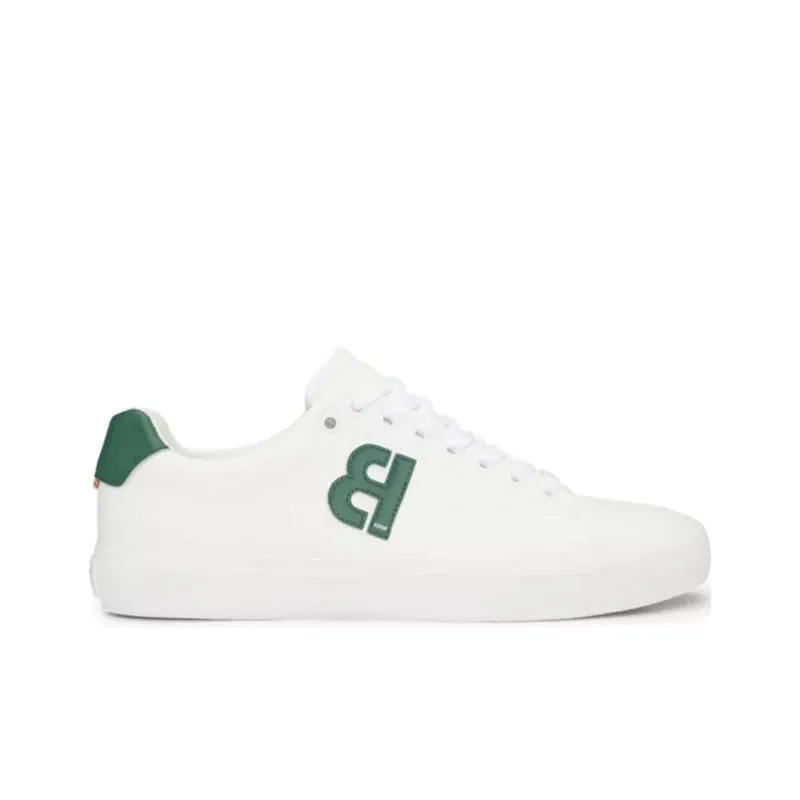 HUGO BOSS Low-Top Stylish Skateboarding Shoes Men's White Green-1