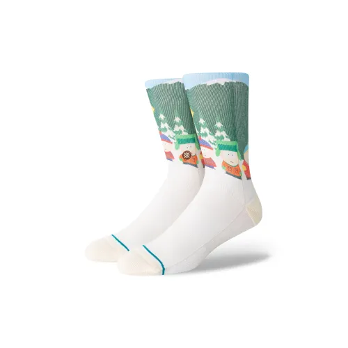 Stance x SOUTH PARK Mid Calf Socks Unisex Vintage White
