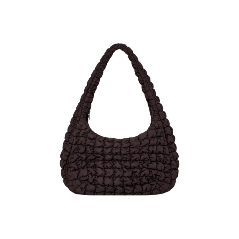 COS Polyester Handbag Shoulder Bag Large Size Women's Dark Brown-0