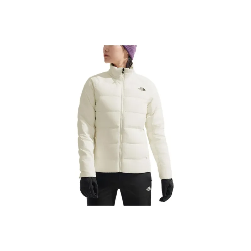 THE NORTH FACE Waterproof And Windproof To Keep Warm Windbreaker Jacket Women's Dune White-1