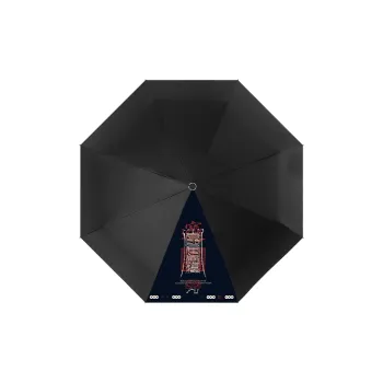 RABBITUU Sun Protection [Daoist Ink Language]Dual Use Sunny And Rainy Umbrella Manual Vinyl Sunshade