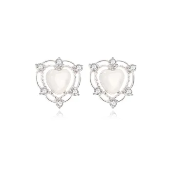 UX S925 Silver Stud Earrings Women's