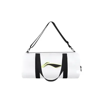 LiNing Polyurethane Table Tennis Bag Bucket Bag Handbag Shoulder Bag Crossbody Bag Regular Unisex White