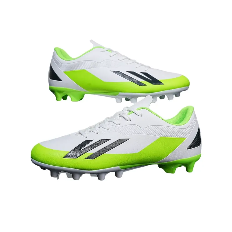 QIUTEXIONG Soccer Shoes Unisex Low Top White Neon Green/Royal Blue Lake Blue/Black Royal Blue/Orange Red Neon Yellow-2