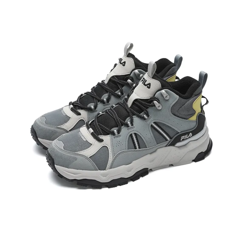 FILA Trek 1S Anti Slip Wear Resistant Low Top Casual Shoes Men's Lava Gray/Medium Gray-2