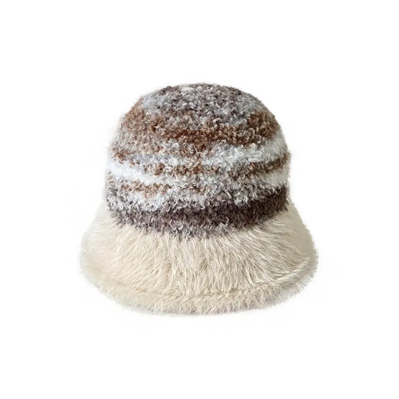 PISHUSHU Polyester Bucket Hats Women's 4 Colors Available For Selection-3