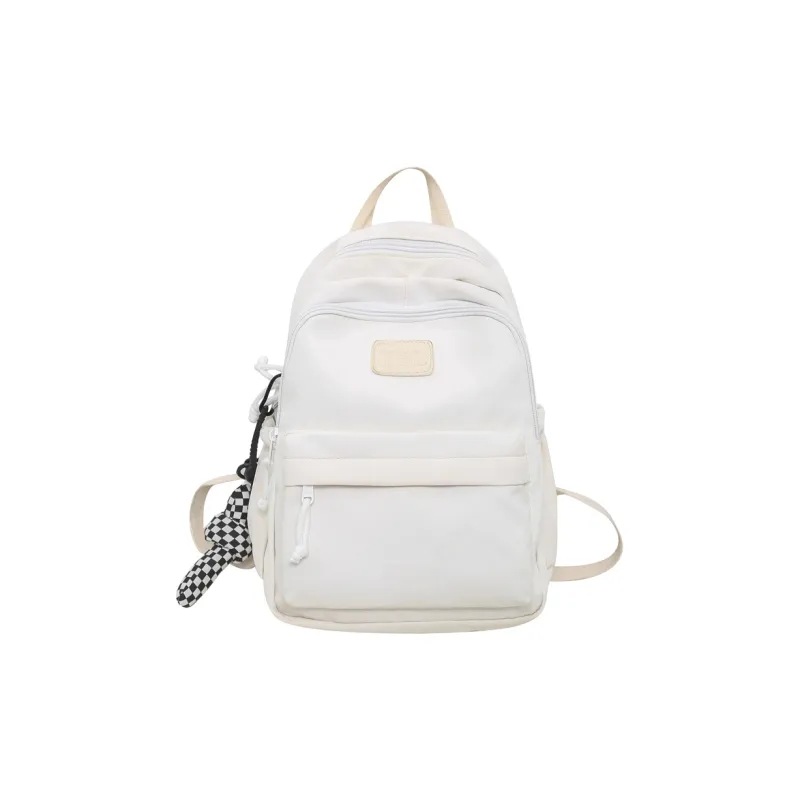 SUN ERATH&U Nylon Backpack Unisex White/Black/Purple/Blue/Pink-0