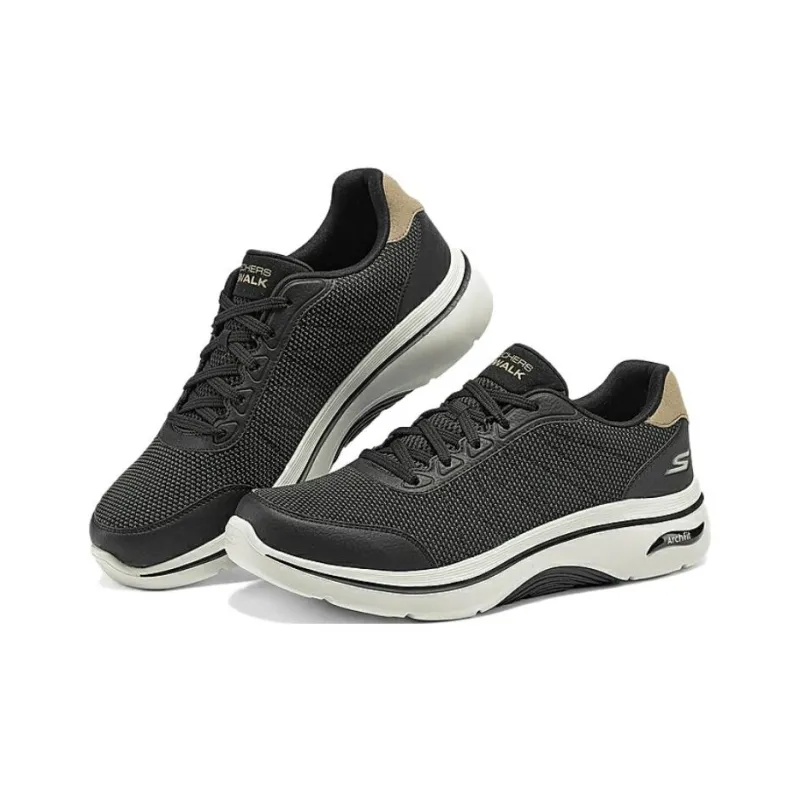 Skechers GOWALK Anti Slip Wear Resistant Low Top Casual Shoes Men's Black-2