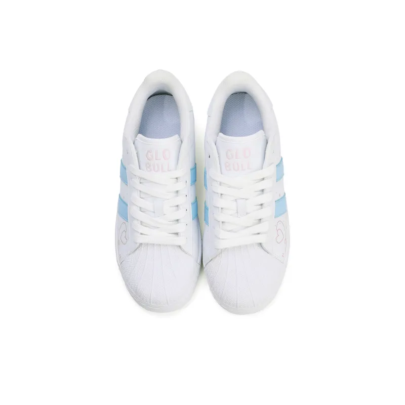 GLO BULL Skateboard Shoes Women's Low Top Comic Blue-3