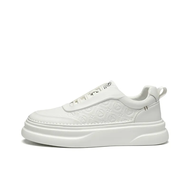 AOKANG Air Force One Series Skateboard Shoes Men Low Top Black, White-18
